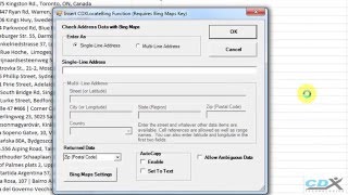 Look up ZIP Codes for Addresses in Excel using Bing Maps
