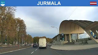 Driving in Jurmala, Latvia. October 2021, vol. 2. Dashcam 4K