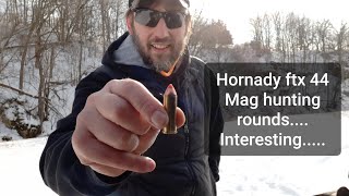 Hornady ftx 44 magnum hunting rounds. Interesting results!