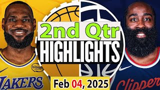 Los Angeles Lakers vs Los Angeles Clippers 2nd Qtr Feb 04, 2025 Highlights | NBA SEASON