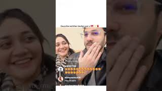 Eman with her brother Aon  live on Instagram part 11 #aondheikh#emanrajab #rajabfamily #rajabbut