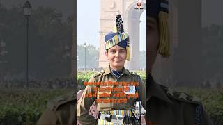 Captain Ritika Khareta leads the Indian Army contingent at Republic Day 2025.. #republicday #shorts