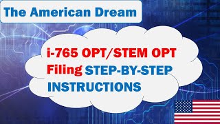 i 765 Online Filing STEM OPT or OPT | Step by Step Instructions for STEM OPT Extension or OPT i-765