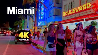 【4K】𝐖𝐀𝐋𝐊 ➜ MIAMI BEACH ☘️ Beach 🇺🇸 USA 🇺🇸  walking tour !