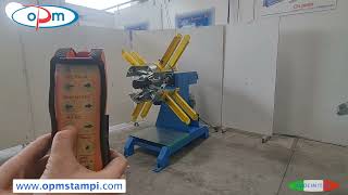 ASPO SVOLGITORE MOTORIZZATO  - MOTORIZED DECOILER WITH AUTOMATIC JAWS OPENING