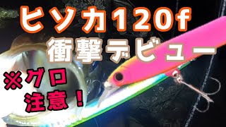 【バチ抜けシーバス】ヒソカ120F間違い無い！一投目の衝撃！