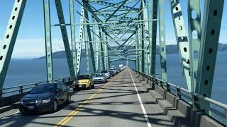 Astoria-Megler Bridge oregon 4 miles long in an RV