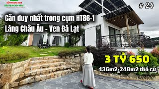 (SALES CLOSED) The only villa in the HT86 Villa complex - in the outskirts of Da Lat | PRICE 3.65...