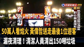 國慶焰火疏散50萬人 黃偉哲坐鎮停車場－民視台語新聞