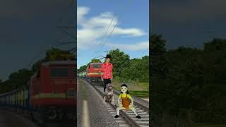 Monkey 🐒 On Train Track Funny VFX Video #vfxindia #shorts