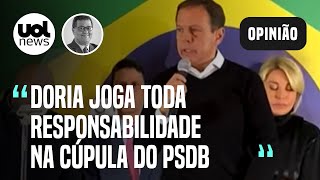 Doria desiste da Presidência e joga responsabilidade de eleições na cúpula do PSDB, diz Tales Faria