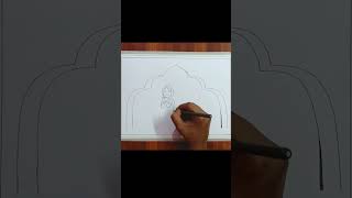 Eid Mubarak drawing/Bakrid Drawing/Muharram drawing/Muharram drawing easy #muharram #shorts #eid