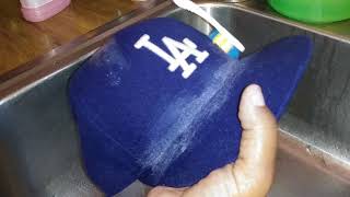 How to clean baseball cap.