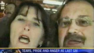 General Motors Last truck rolls off the line in Oshawa .  CTV newcast 2009.