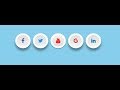 Awesome social media icons with html and css
