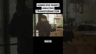 Homeless man is unrecognizable after this TRANSFORMATION #shorts