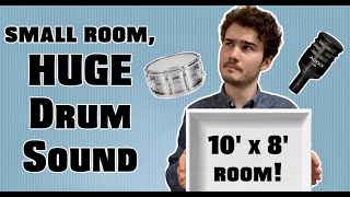 small room, HUGE Drum Sound | 3 Tips to Get Pro Drum Recordings From Your Home Studio