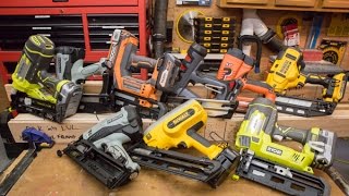 Cordless Finish Nailer Head 2 Head Testing