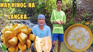 Nagluto si mommy ng meryenda ginataang malagkit na may hinog na langka