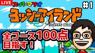 懐かしの『ヨッシーアイランド』で全コース100点を目指す！ #1