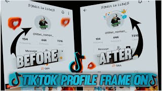 How to get trending tiktok profile frame || New year 2023 special tiktok profile frame on all user |