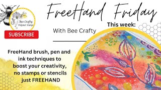 Freehand Friday Watercolour effect Art Journal Page