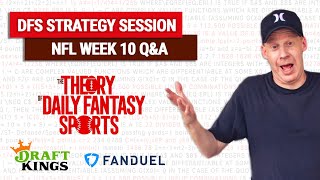NFL DFS Week 10 DraftKings Strategy Q&A