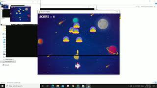 Playing Space Invaders\ Self-made using python