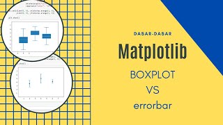 BOXPLOT || ERRORBAR PHYTON MATPLOTLIB