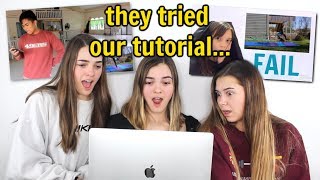 Reacting to People Trying our Tutorial