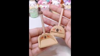 Clay tutorial ~ homemade clay kapi bala broom suit# ultra light clay# handmade diy# clay tutorial#