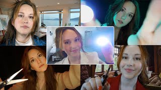 ASMR - 5 ROLEPLAY de suite! Médecin 👩🏻‍⚕️ Coiffure  💇🏻‍♀️ Maquillage 💄 Portrait  🖌 Inspection 🕵🏻‍♀️