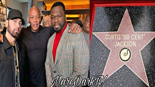 50 CENT GETS HOLLYWOOD WALK OF FAME STAR!!!