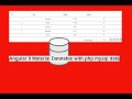 Angular 9 Material Datatable with Php Mysql Data Working example and code
