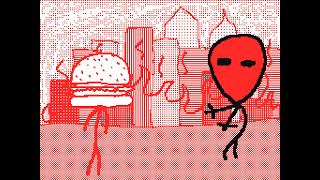 burger man saves the city