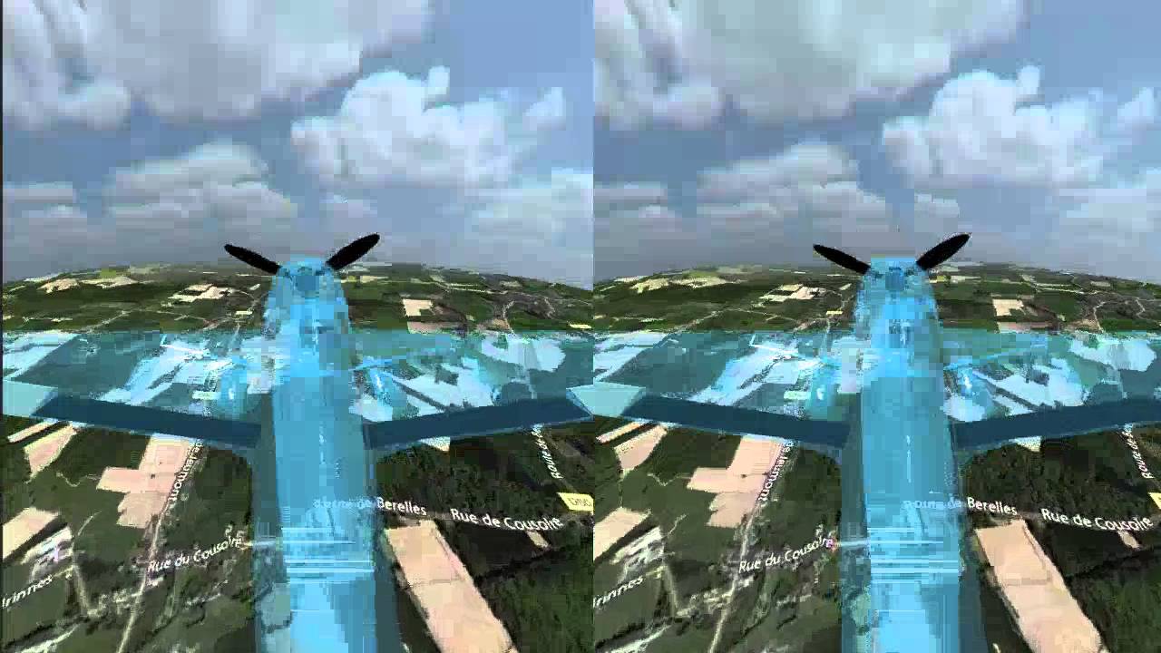 3d Sbs Vr Mode For Mobile Map Flying Youtube