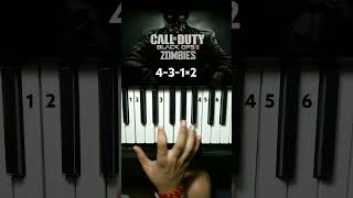 Call of Duty Black Ops 2 Zombie Theme (Piano Tutorial) #pianotutorial #shorts