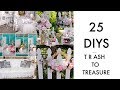 🍃25 DIY TRASH TO TREASURE MAKEOVER PROJECTS 🍃 VINTAGE UPCYCLE/ Olivia's Romantic Home