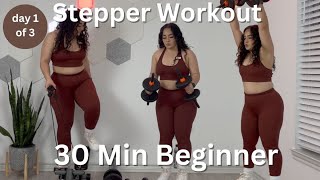 30 MIN STEPPER WORKOUT | AT HOME WORKOUT | HIIT AND WEIGHTS