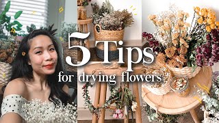 5 Tips for Drying Flowers