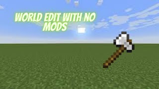 How to use World Edit Without mods (Java, 1.19)