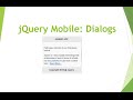 jQuery Mobile 3 : Dialog Pages