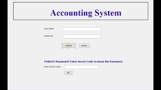 Accounting Software- JAVA GUI Application part 6