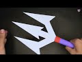 origami ninja weapons trident 🔱 how to make cool stuff out of paper paper craft