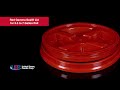 red gamma seal® lid for 3.5 to 7 gallon pail u.s. plastic corporation®