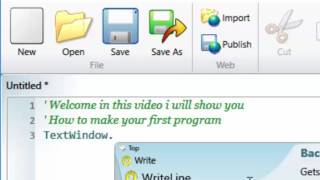 First Program - Hello World - Small Basic - Learn Programming