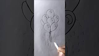 How To Draw A Ballon #ballon #fun #drawing #art #easy #funny helicopter #drawingbird #shorts #reels