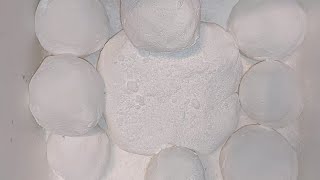 Goodbye to Winter! Chalk Snowballs \u0026 Slab | ASMR | Sleep Aid