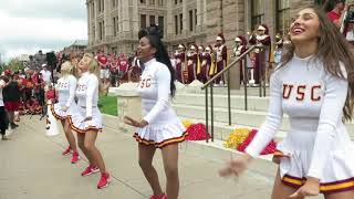 The USC Song Girls Perform on the Texas Capitol Steps