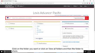 Lexis Advance Tutorial: Sharing a Folder After You Have Created It